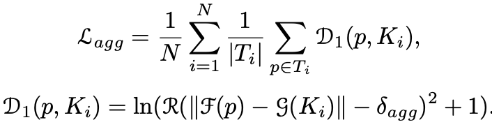 F(p) = instance vector, g(K) = instance vector of text kernel. D1은 instance vector와 instance kernel 간의 거리를 나타낸다